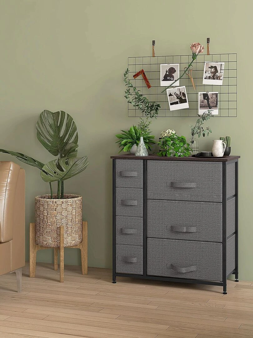 Meuble de rangement 64L x 30l x 71H cm noir Noir