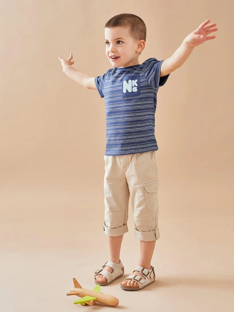 Pantalon 2 en 1 en twill sable Noukie's Beige