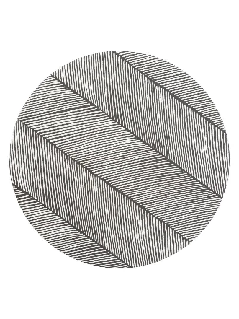 Tapis protège sol rond SAND ANCHOR Beige gris