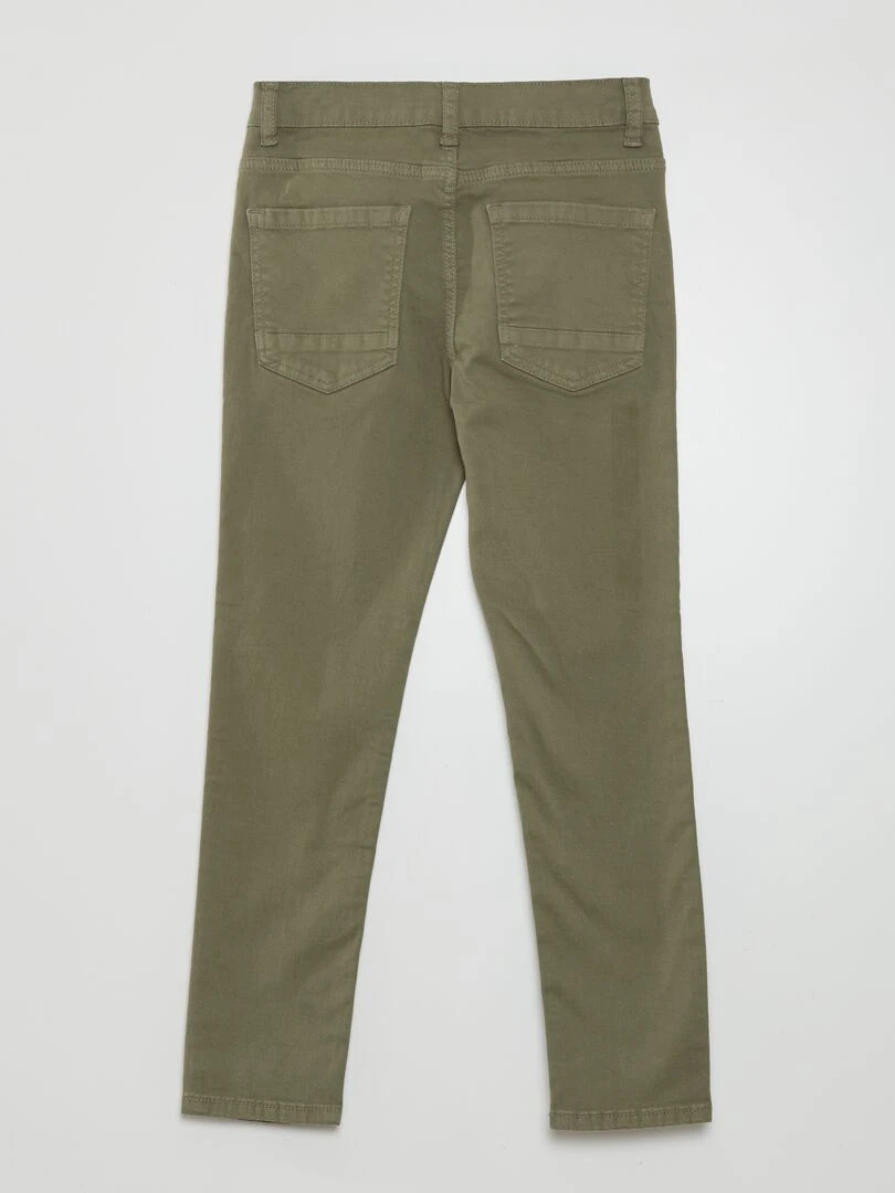 Jean skinny à 5 poches Vert