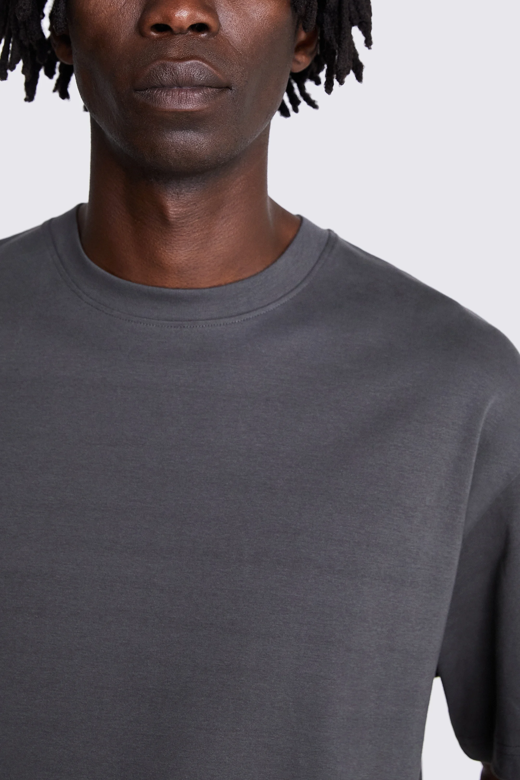 Ink Melange Crew Neck T-Shirt   Buy Online at Moss