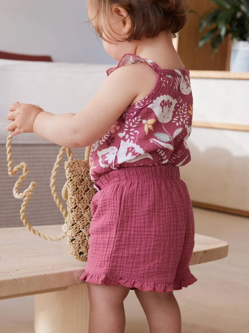 Short bébé Alba   Rose