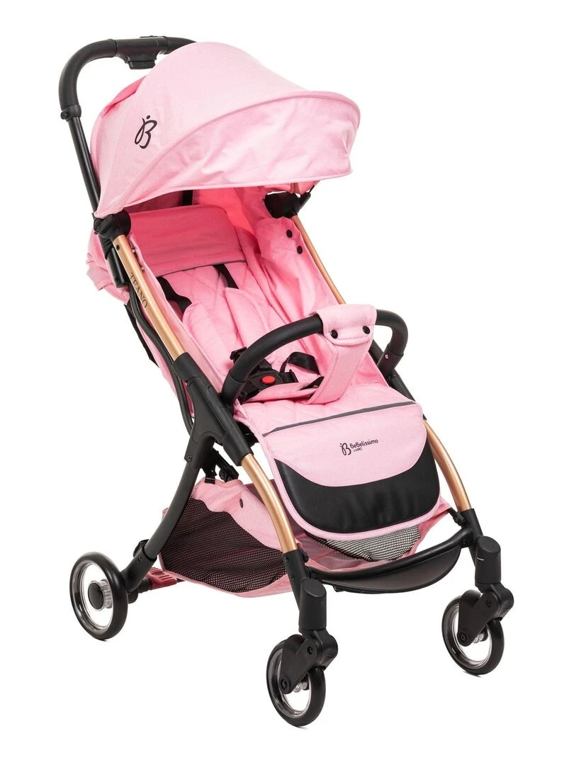 Bebelissimo Poussette bébé Citadine Ultra Compacte De 0 à 36 mois Teano rose Rose