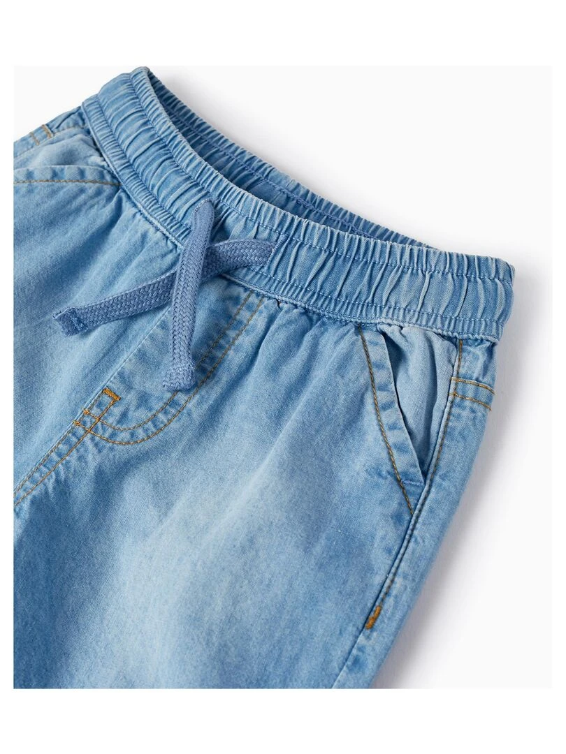 Shorts en jean en coton pour bébé garçon   Bleu clair