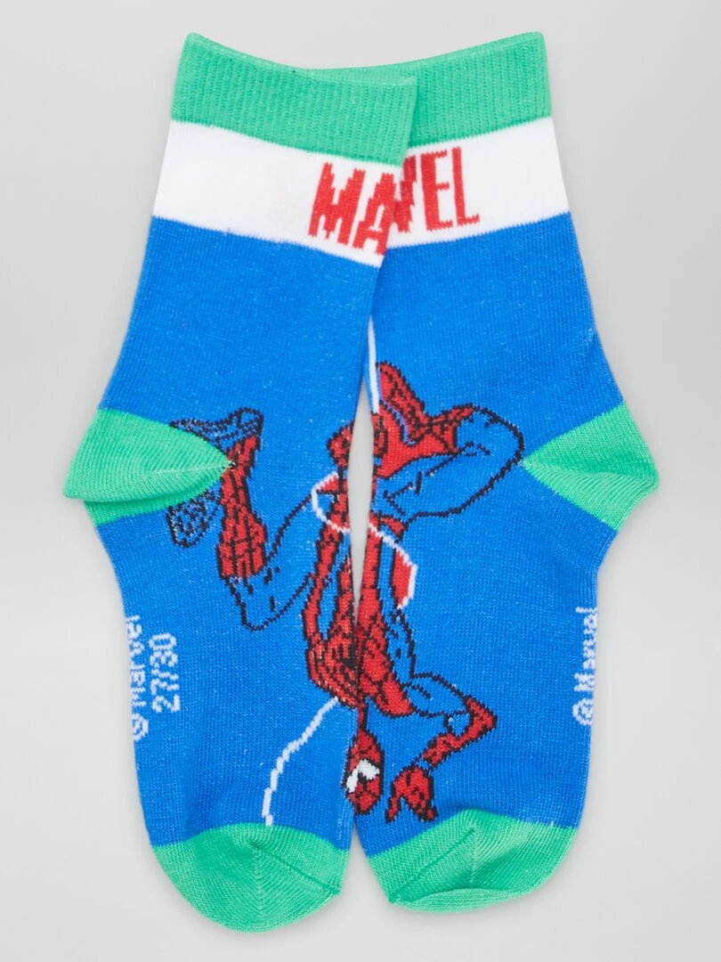 Lot de chaussettes 'Spider man'   3 paires   Bleu/rouge/vert