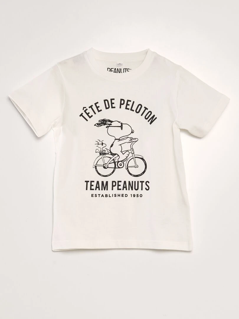 Ensemble pyjama court 'Snoopy'   2 pièces   Blanc