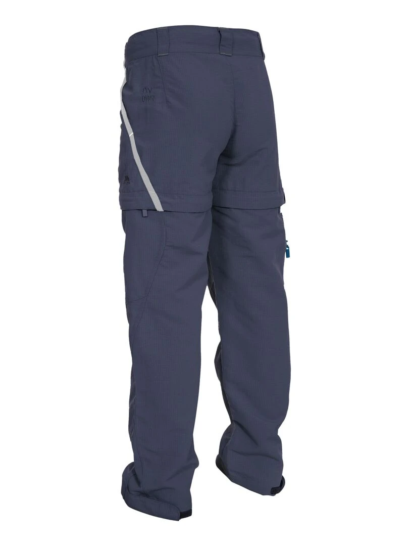 Trespass Pantalon de randonnée convertible DEFENDER Bleu marine