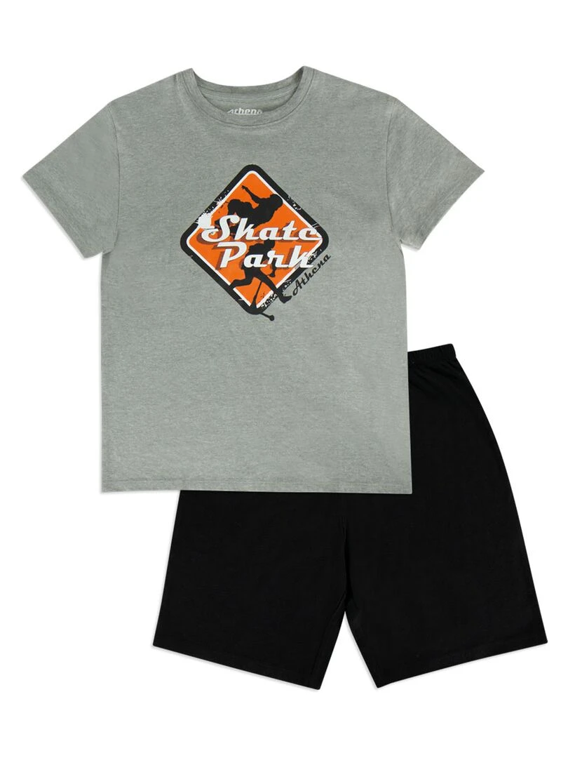 Pyjama court garçon Eco Pack Noir