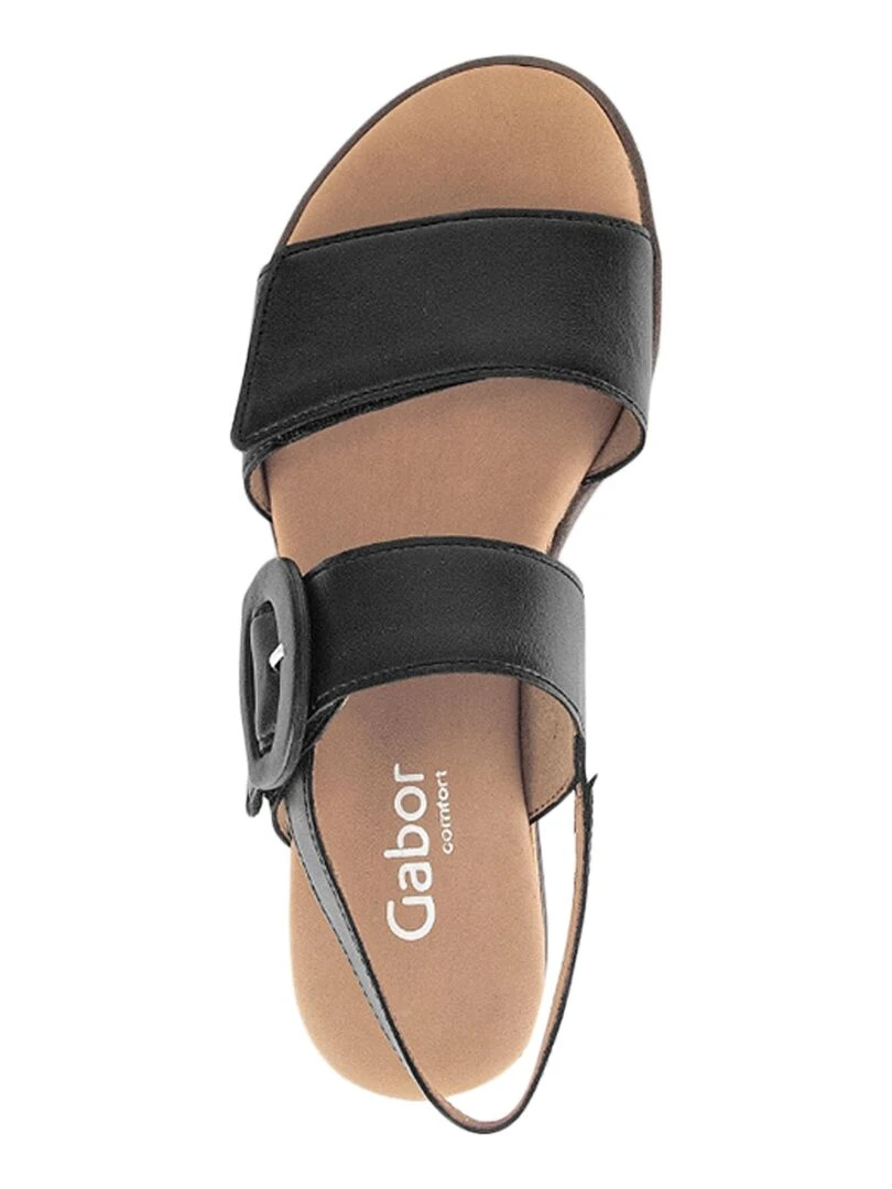 Sandales Cuir Gabor Nappa   Noir