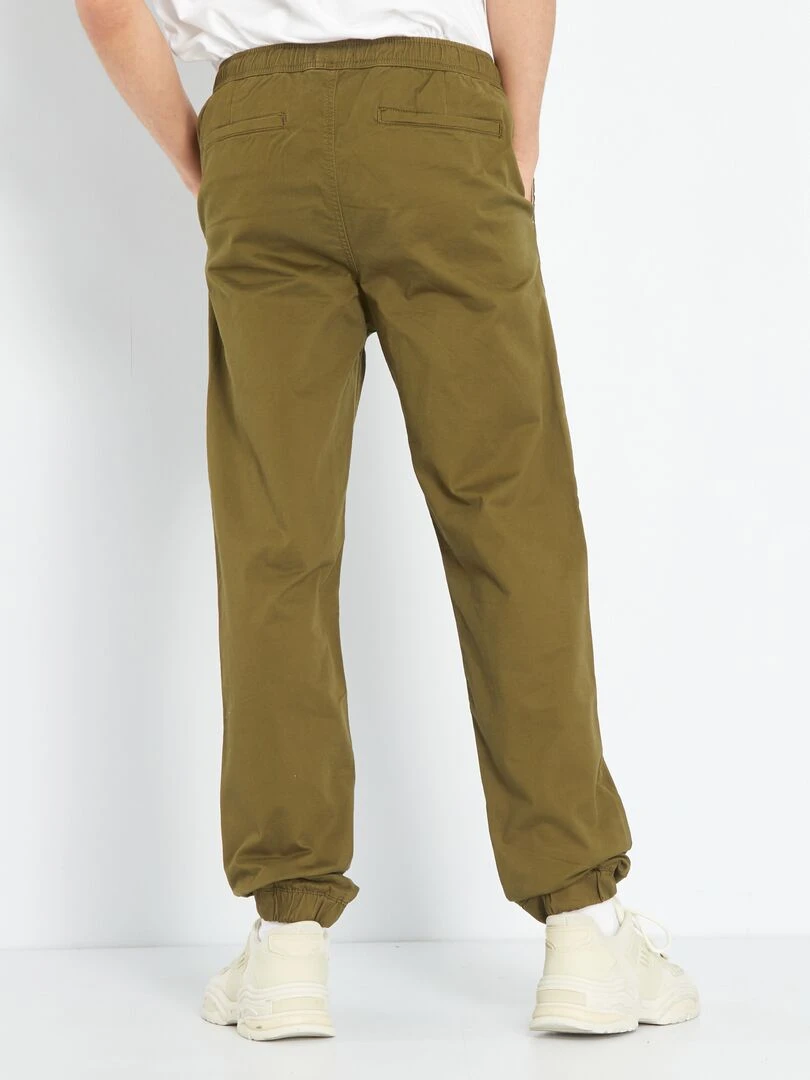 Pantalon esprit 'jogger'   Kaki