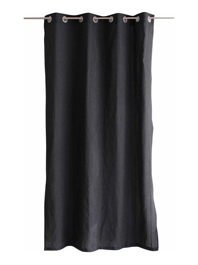 Rideau tendance en coton recyclé gris anthracite