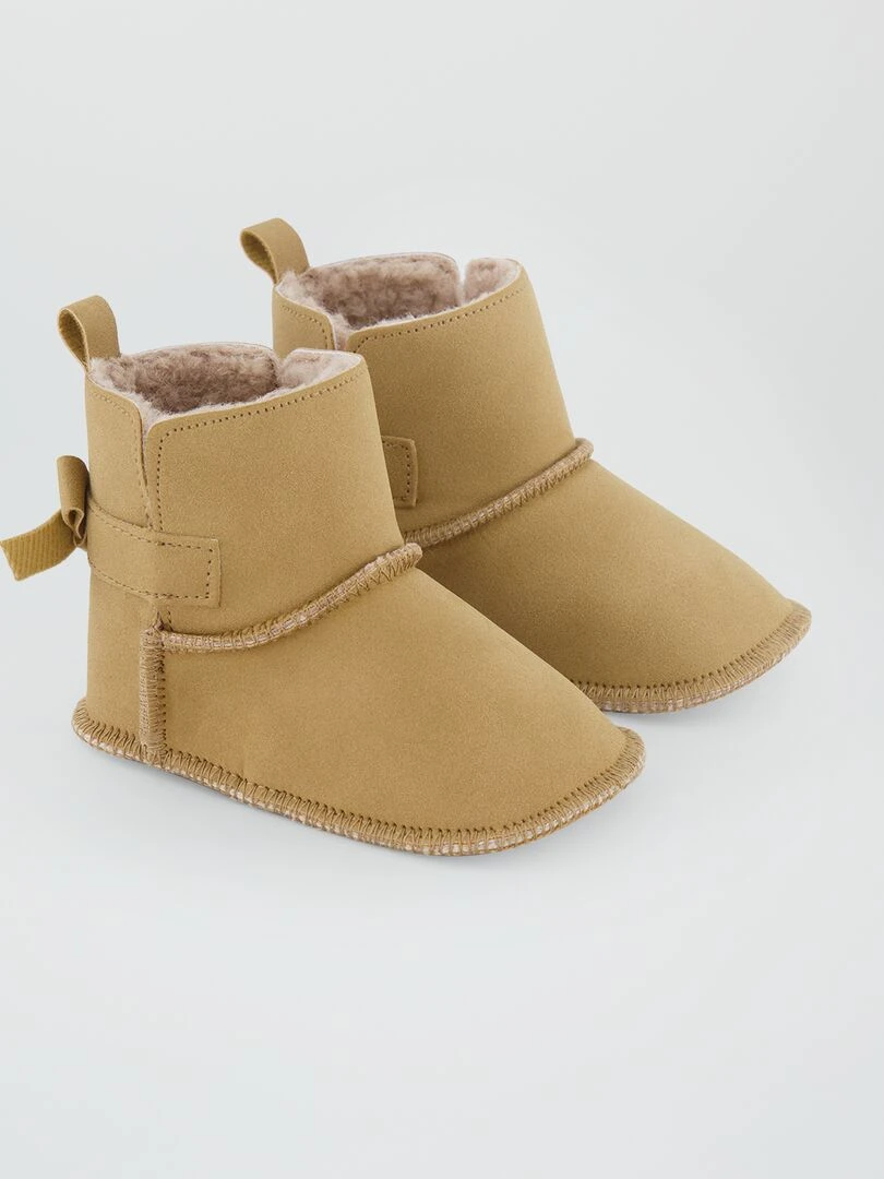 Bottines fourrées Camel