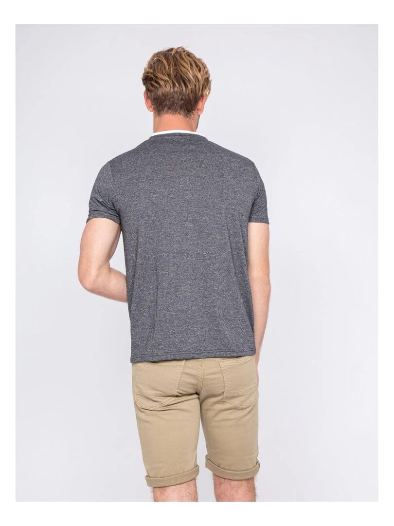 T shirt col tunisien NUTTY   Noir