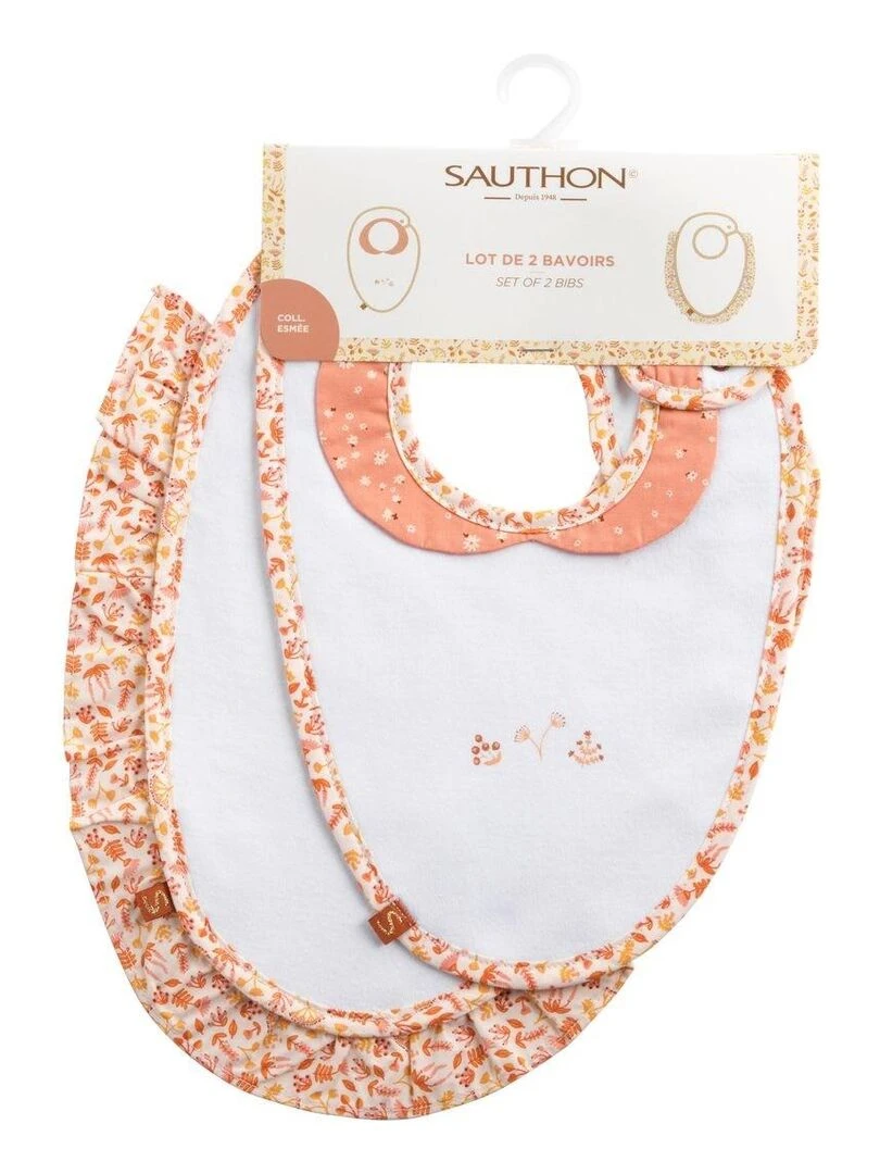 Bavoirs en coton blanc SAUTHON Blanc