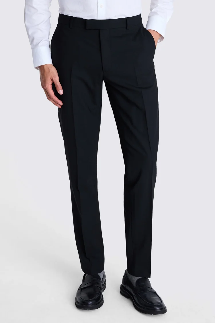 DKNY Slim Fit Black Trousers Buy Online at Moss