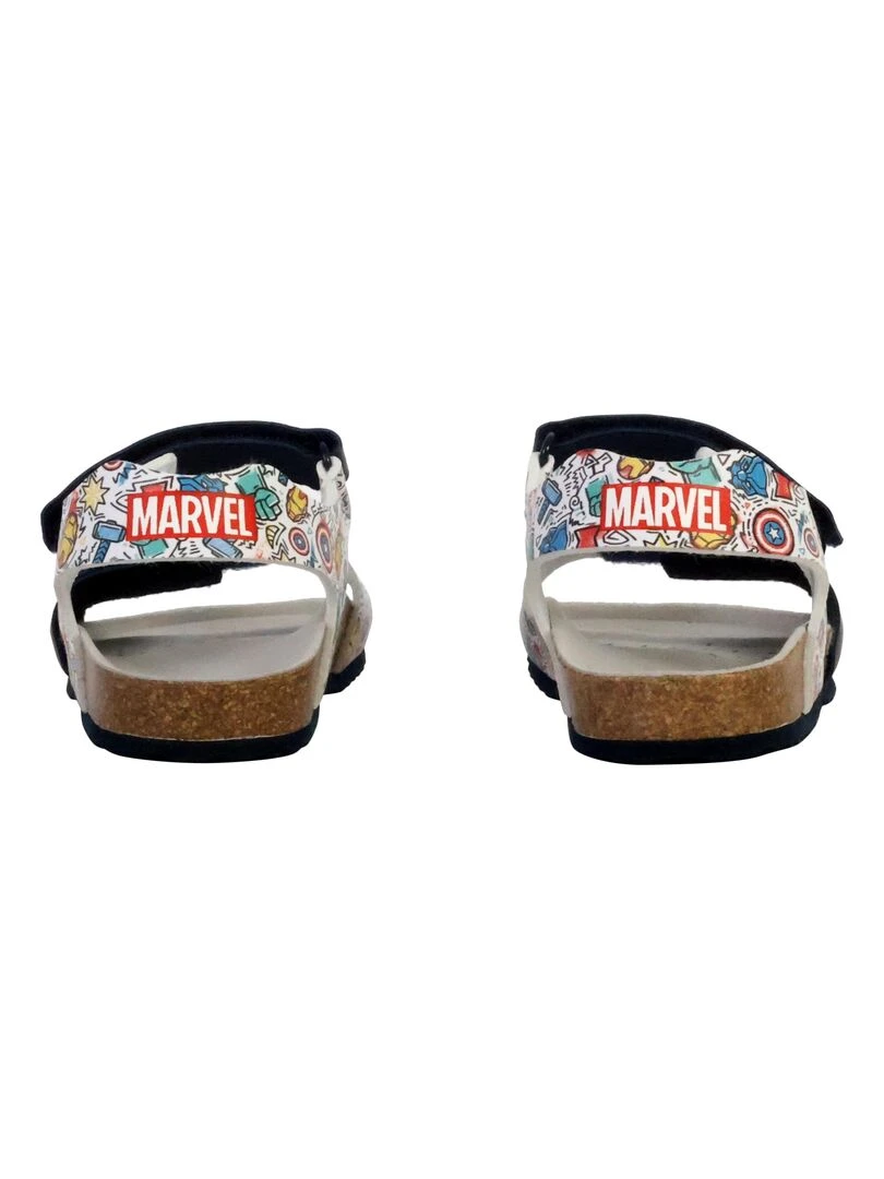 Sandale Plate Cuir Geox Ghita Print.Synth.Lea   Bleu