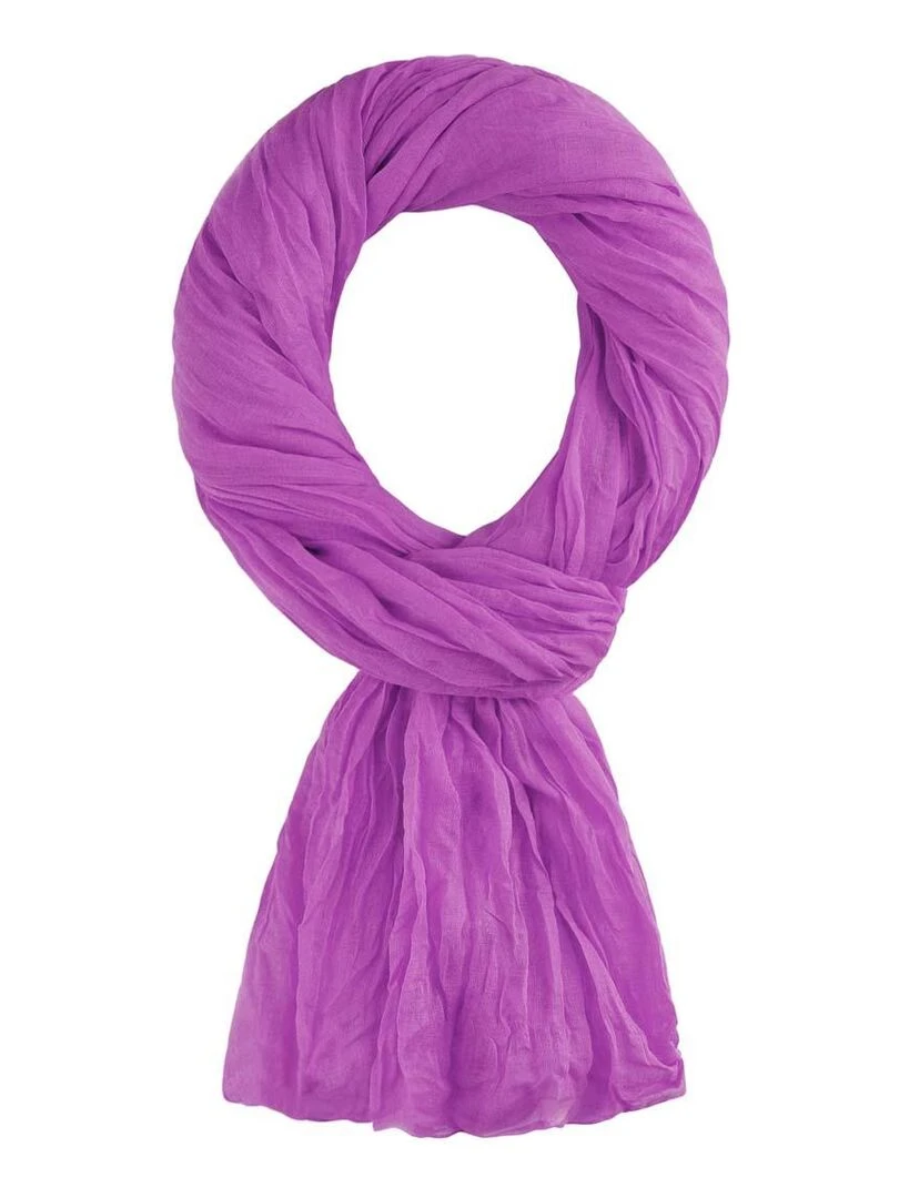 Chèche coton Uni Mauve lilas