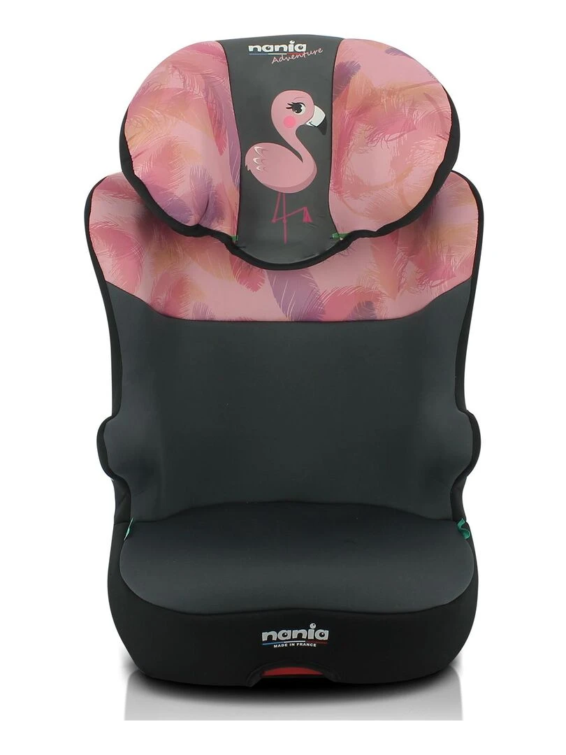 Nania – Siège auto isofix START I FIX 106 140 cm R129 i Size – Fabrication Française Flamingo Rose