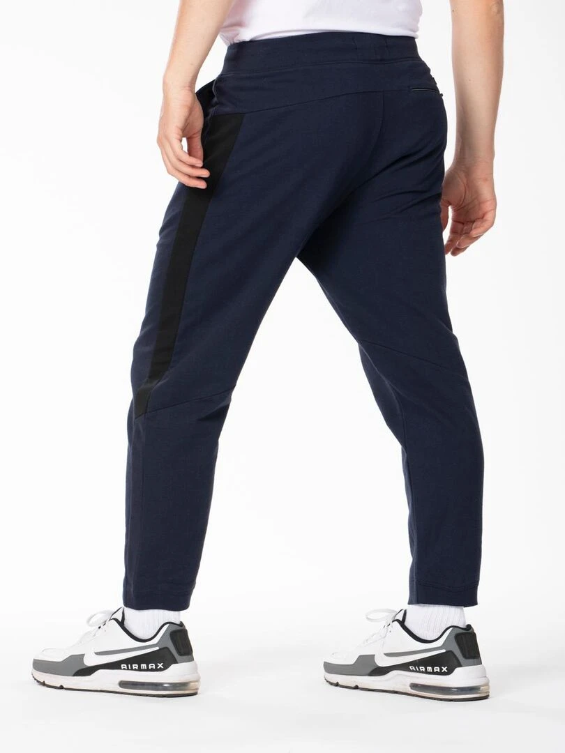 Pantalon de détente coton avec bande sur les côtés ASWIN 'Rica Lewis' Bleu