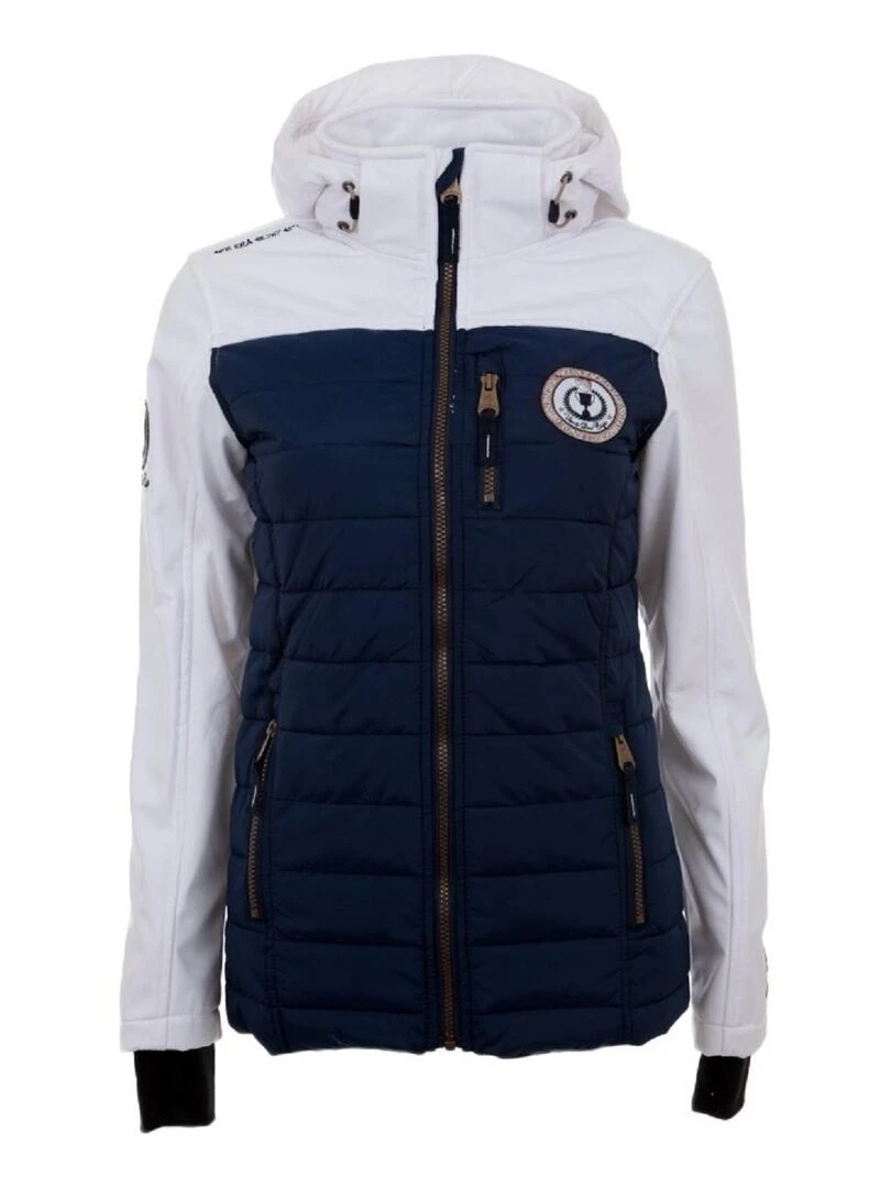 Blouson softshell femme ANDREI VENT DU CAP Noir Bleu marine Blanc