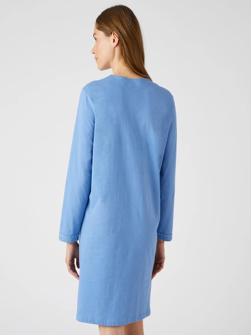 Liquette maille jersey  long. 95 cm   Damart   Bleu