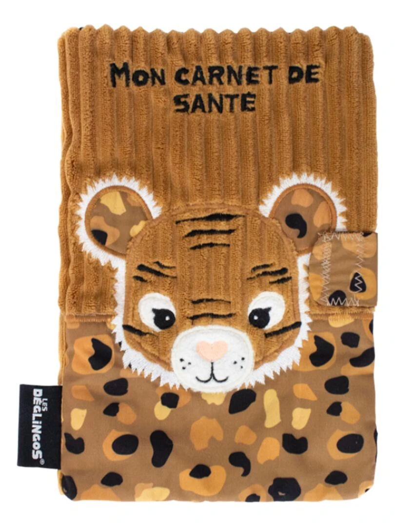 Protège carnet de santé Speculos le tigre Marron