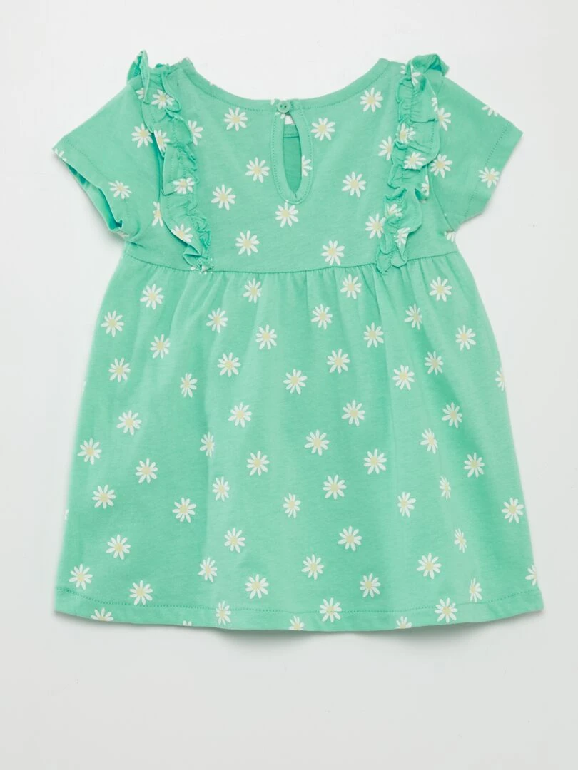 Robe à motif Vert