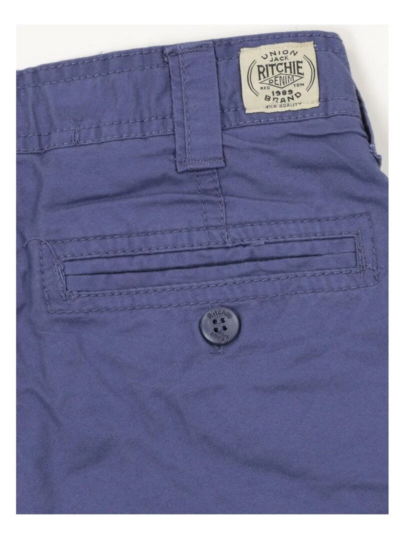 BERMUDA CHINO BAGOO BOY   Bleu roi