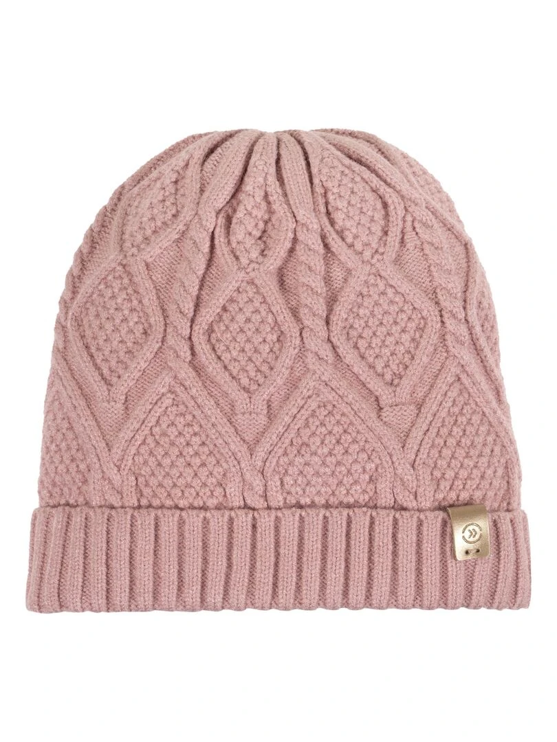 Bonnet Femme Maille Soft Touch Rose Rose