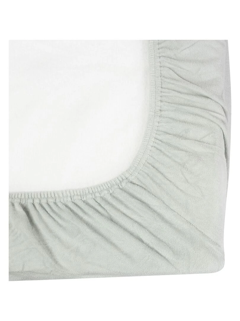 Housse de matelas à langer bébé Trois Kilos Sept   Blanc Beige