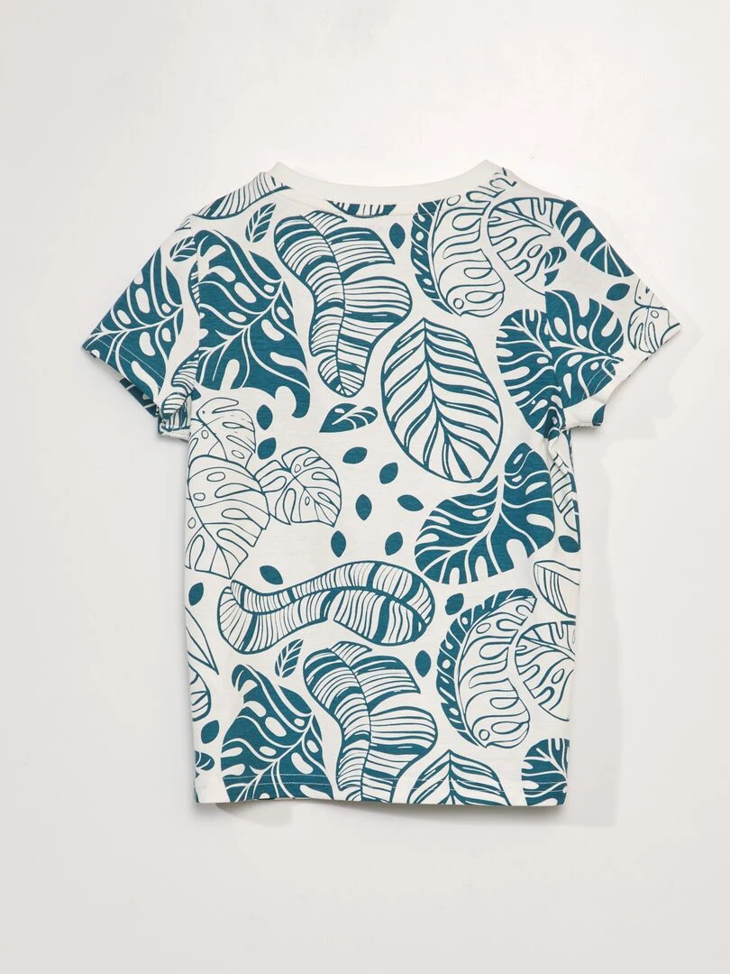 T shirt avec poche   So Easy   Bleu végétal