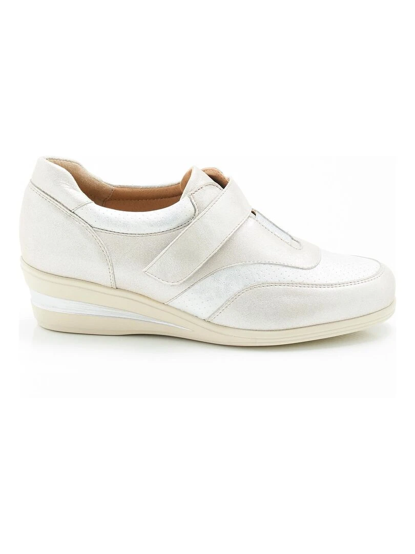 Derbies irisés à scratch   Damart   Argenté