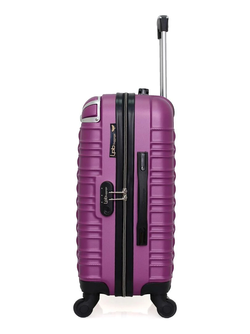 LPB LUGGAGE   VALISE CABINE ABS GIULIA 4 ROUES 55 CM   Violet prune