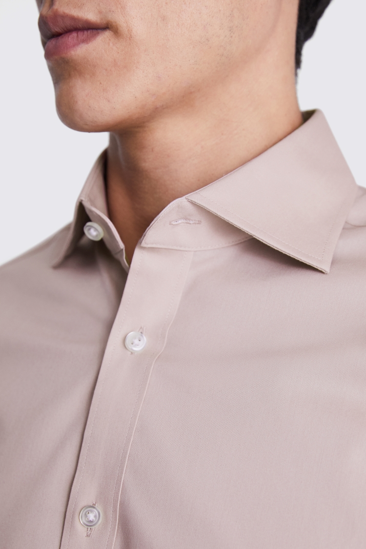 Tailored Fit Dusty Pink Stretch Shirt Buy Online at Moss