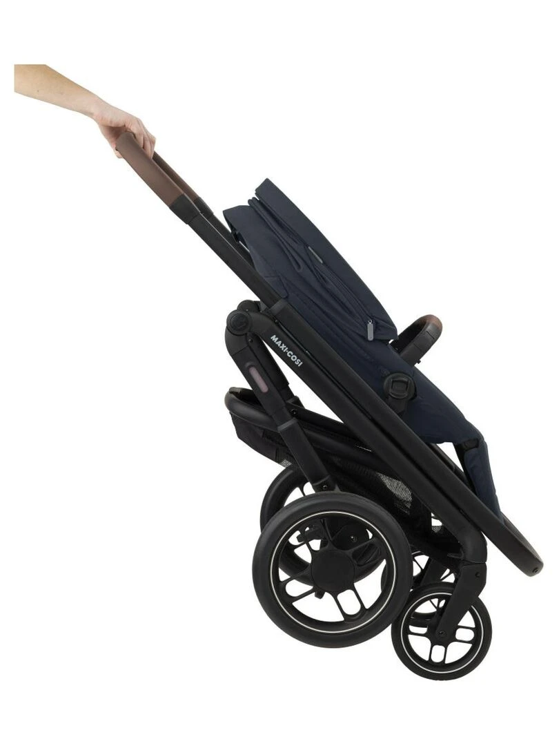 MAXI COSI poussette Duo combinée Plaza Plus  0 à 4 ans (22kg)  Nacelle incluse  Essential Graphite   Gris Gris