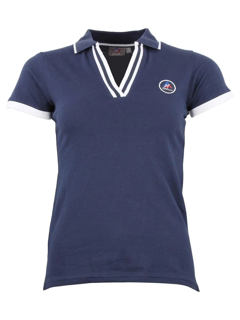 Polo manches courtes femme ASFALTE Bleu marine