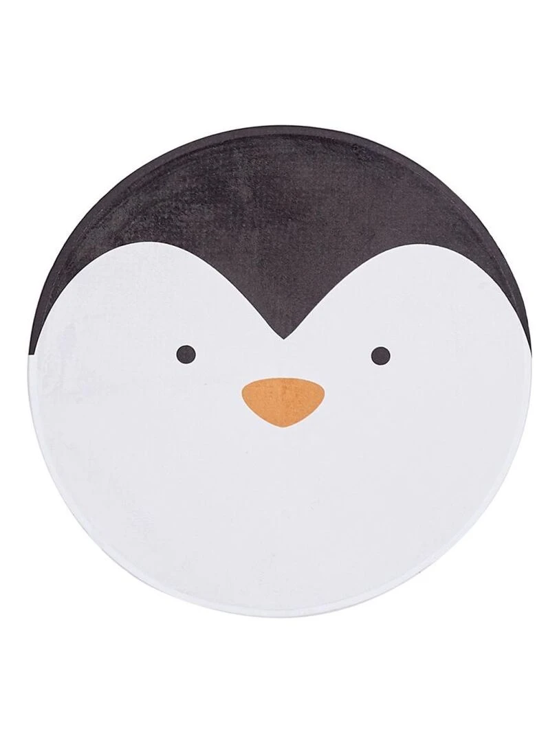 Tapis rond Ø 75cm ULTRA DOUX PING Noir fabriqué en Europe idéal pour la chambre Noir