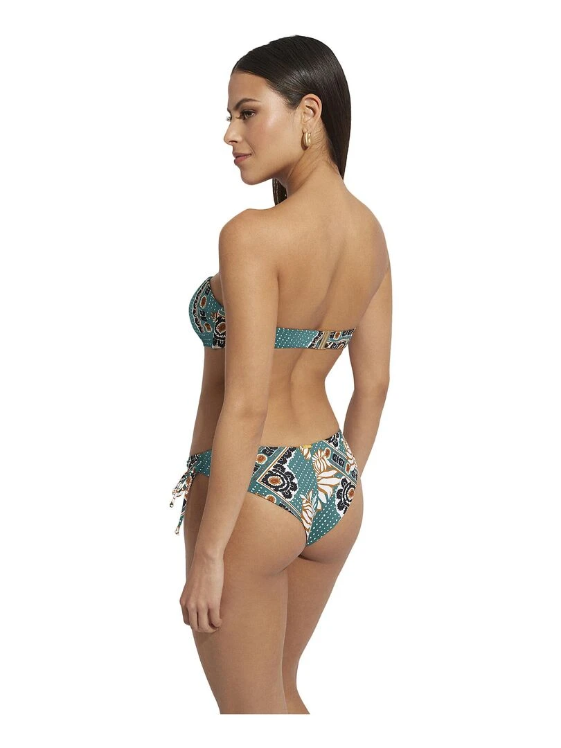 Bas maillot shorty de bain à nouettes Bari   Vert