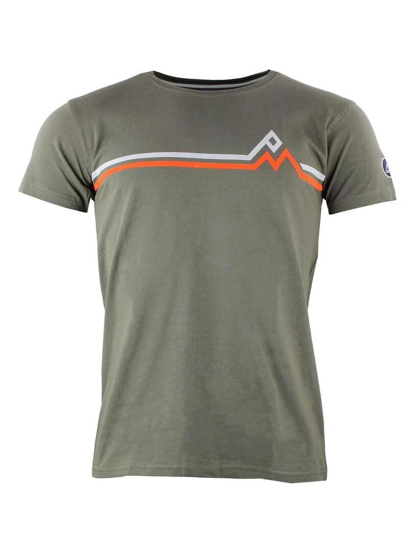 T shirt manches courtes homme CASA PEAK MOUNTAIN Kaki