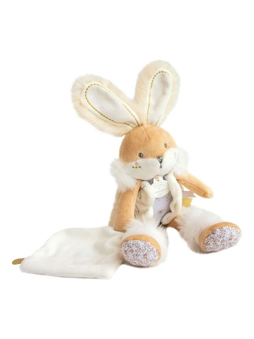 Coffret peluche avec Coffret doudou blanche Lapin de sucre (31 cm)   Beige