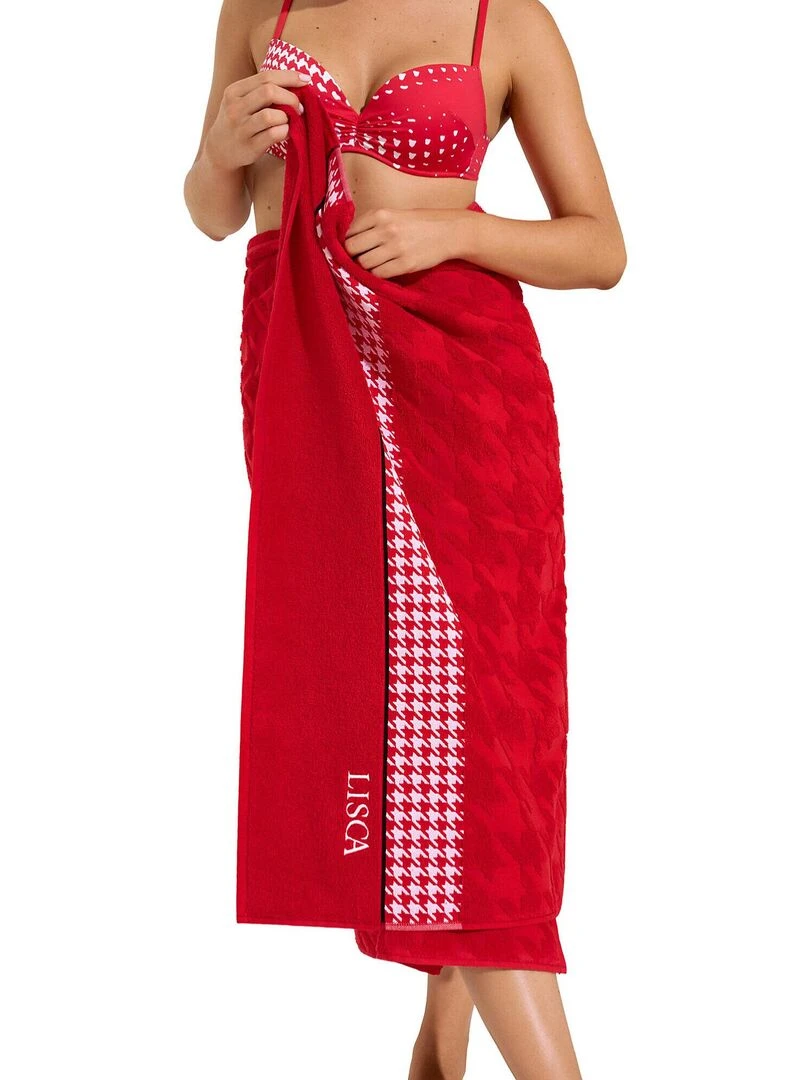Serviette de plage Quito Rouge