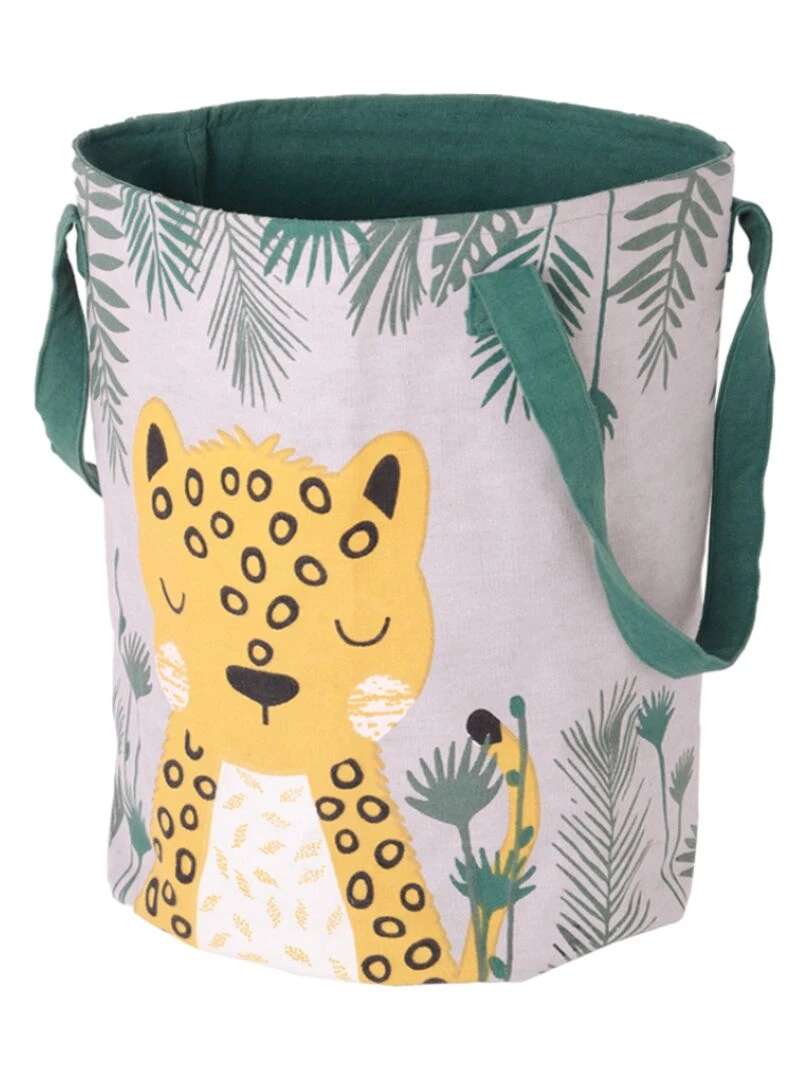 Panier de rangement léopard Sören (30 x 40 cm) Jaune