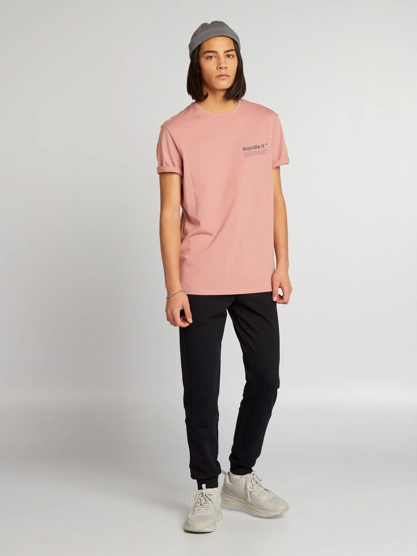 Pantalon de jogging à détails contrastés noir