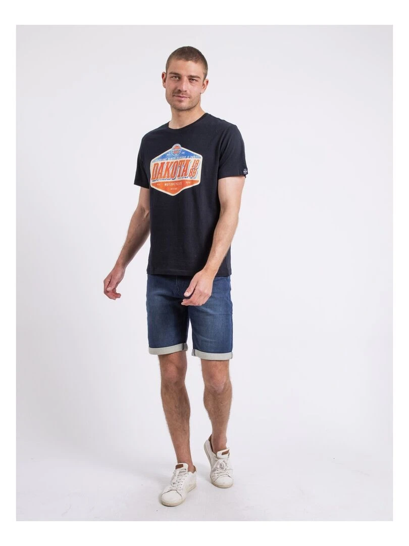 T shirt col rond NIKOFUGA   Bleu marine