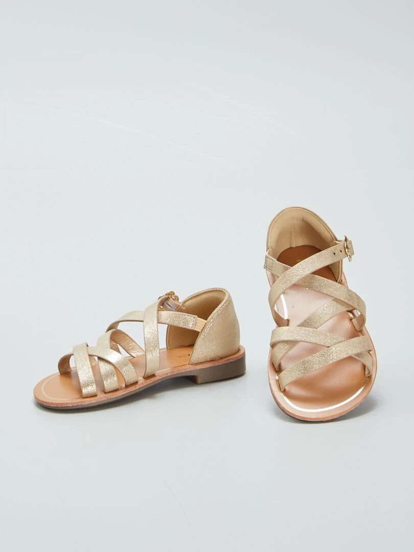 Sandales à brides   Jaune