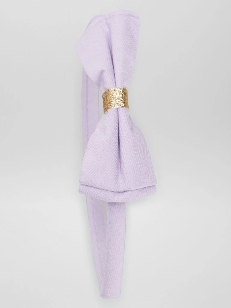 Serre tête avec nœud Violet