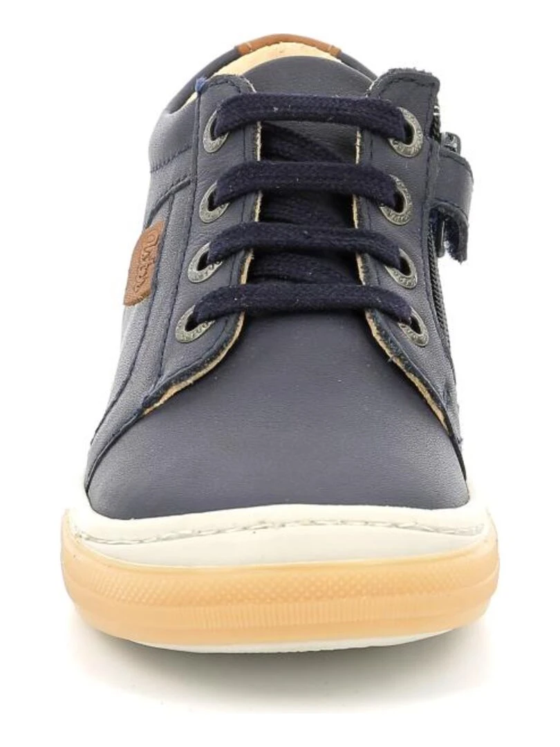 Sneakers hautes Cuir Caboat   Bleu marine
