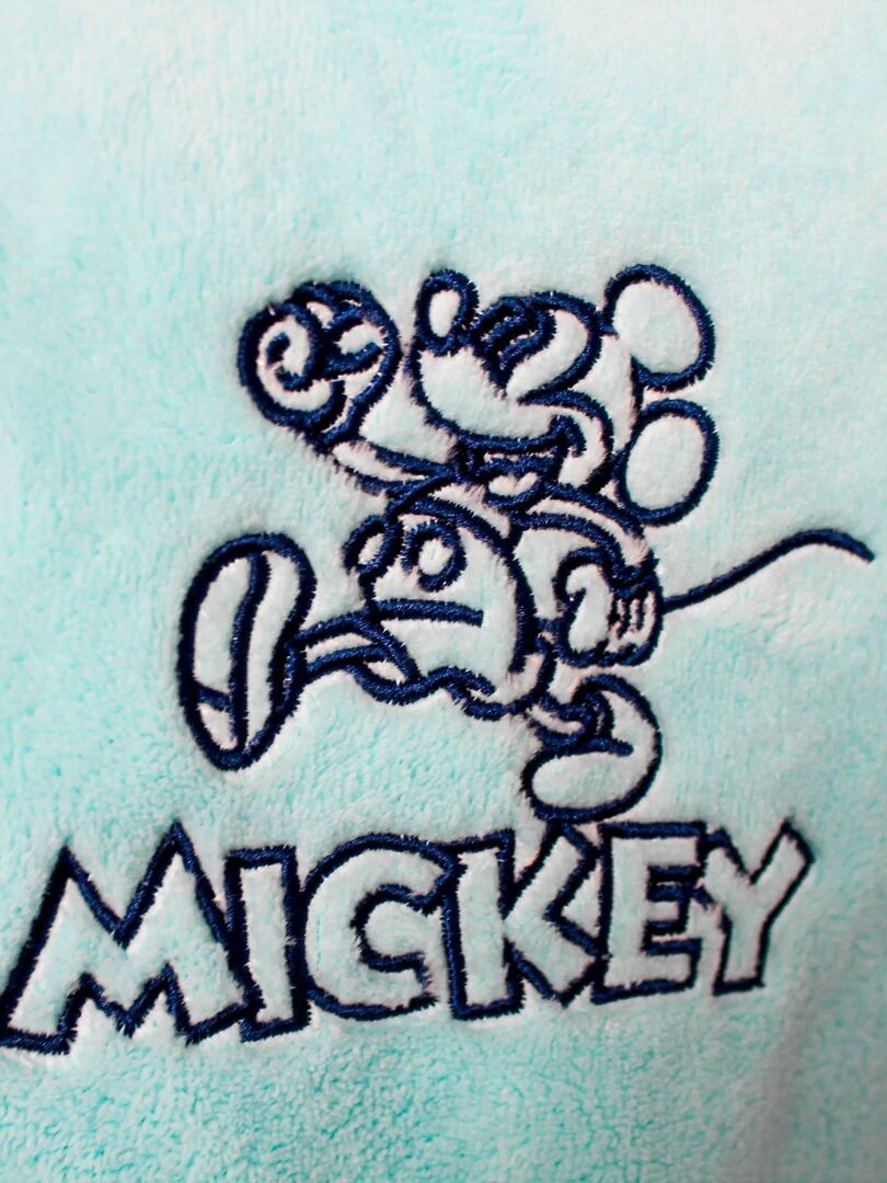 Robe de chambre brodée à capuche  DISNEY HOME MICKEY CLASSIC   Bleu ciel