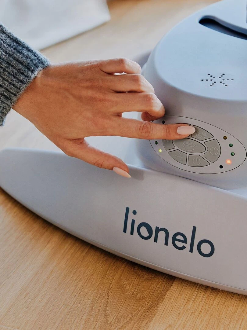 LIONELO Mell   Balancelle bébé 360°   12 mélodies   6 modes   Télécommande   Bluetooth   Beige