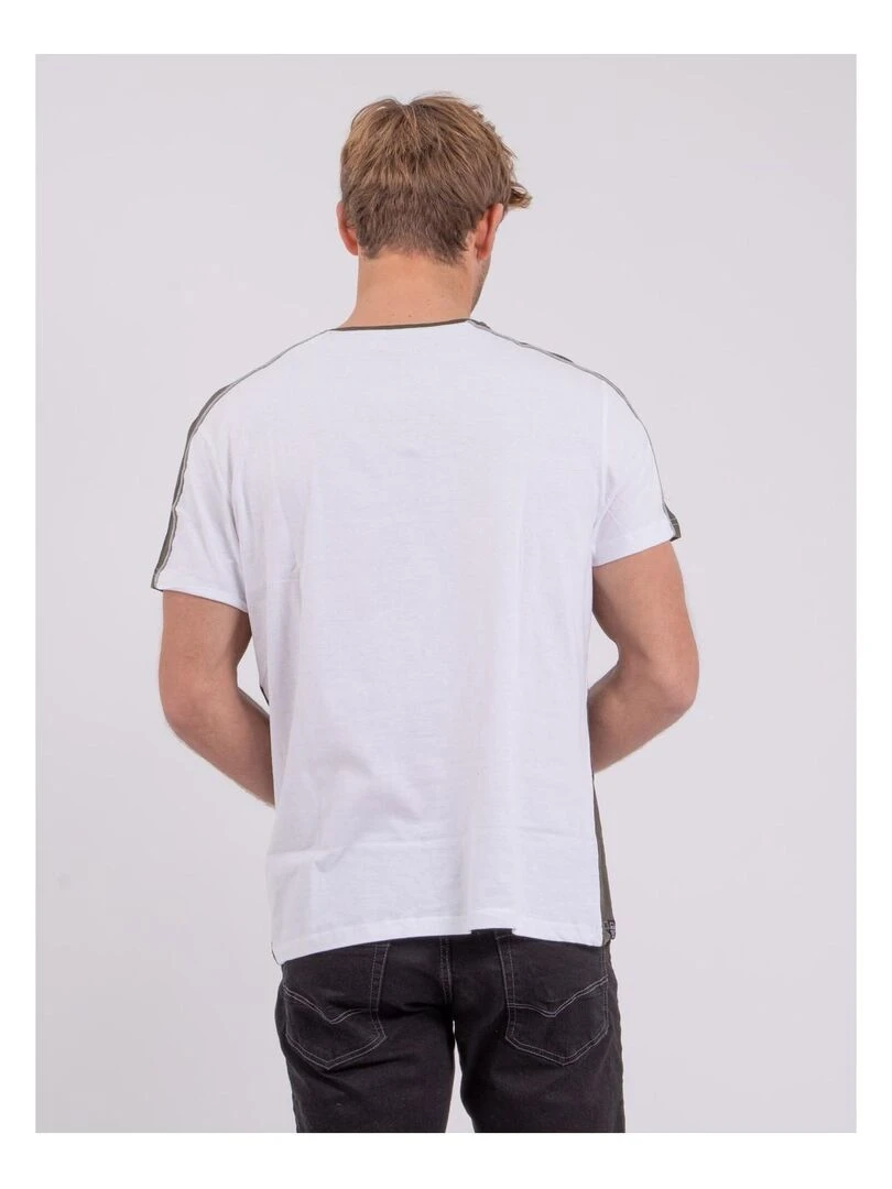 T shirt col rond pur coton NABALIA Kaki